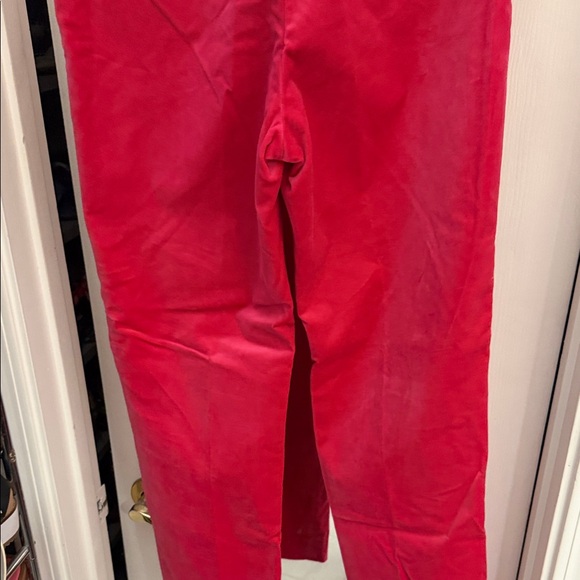 J. Crew Pink velvet Kate straight leg pants - Picture 8 of 8